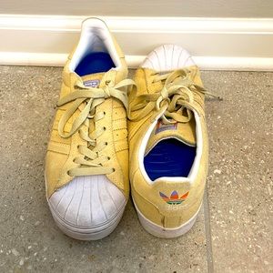 Yellow adidas sneakers